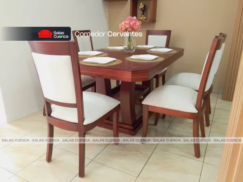 COMEDOR CERVANTES 6 SILLAS BEIGE COMEDOR CERVANTES 6 SILLAS BEIGE