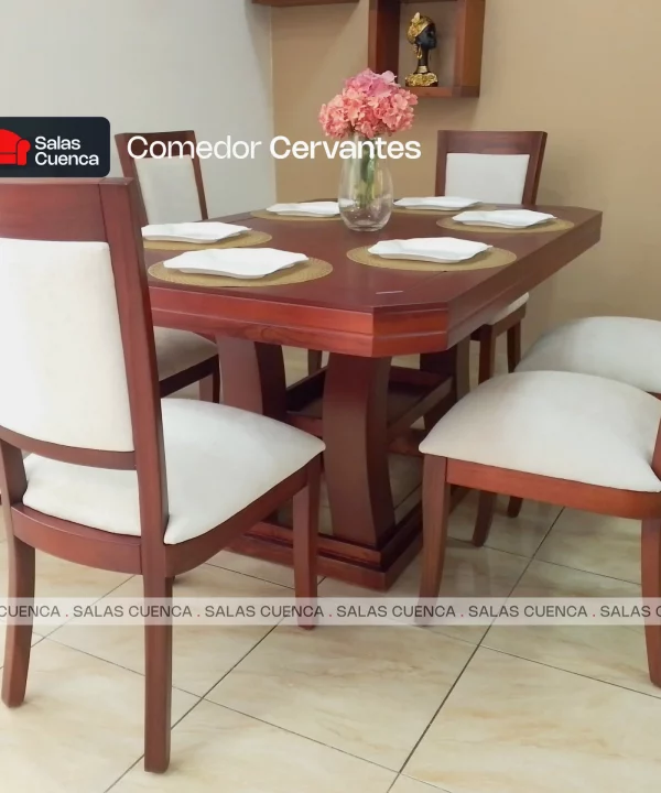 COMEDOR CERVANTES 6 SILLAS BEIGE