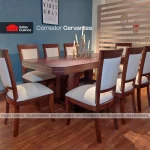 COMEDOR CERVANTES 8 SILLAS CEDRO