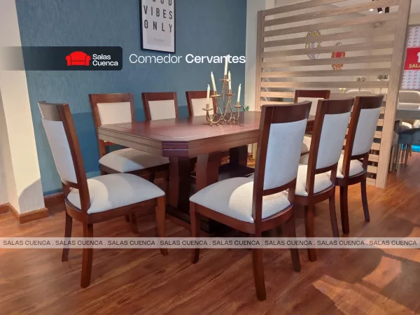 COMEDOR CERVANTES 8 SILLAS CEDRO COMEDOR CERVANTES 8 SILLAS CEDRO