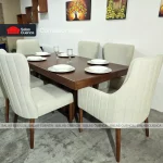 COMEDOR ITALIA 6 SILLAS BEIGE
