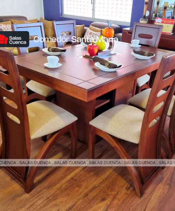 COMEDOR SANTA MARÍA 6 SILLAS CEREZO