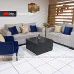 SALA BRIANA PLATA + AZUL MARINO