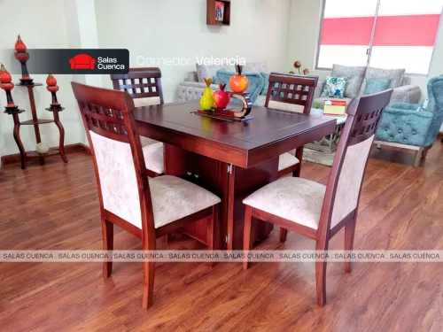 COMEDOR VALENCIA 4 SILLAS COMEDOR VALENCIA 4 SILLAS