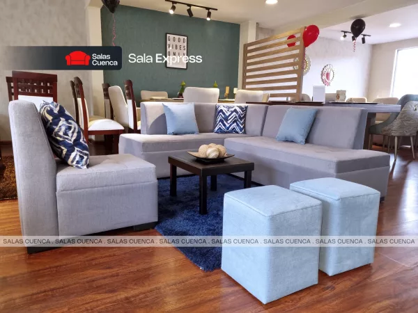 SALA EXPRESS GRIS + CIELO