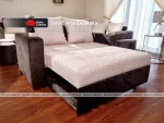 SOFA CAMA EXPANDER BEIGE + CHOCOLATE