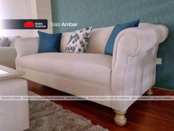 SALA AMBAR BEIGE + VERDE OBSUCURO 1 Sala Ambar