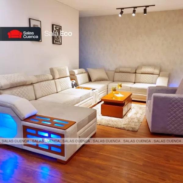 SALA ECO BEIGE + MORA