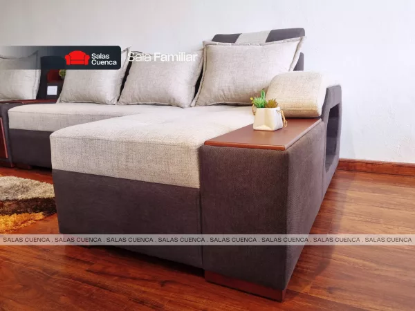 SALA FAMILIAR BEIGE + CHOCOLATE 1 Sala Familiar