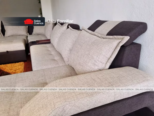 SALA FAMILIAR BEIGE + CHOCOLATE 8 Sala Familiar