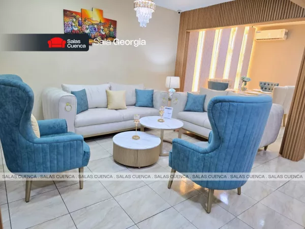 SALA GEORGIA BEIGE + AZUL CLARO SALA GEORGIA BEIGE + AZUL CLARO