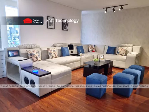 SALA TECHNOLOGY PLATA + AZUL MARINO