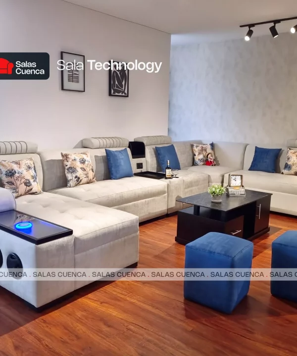 SALA TECHNOLOGY PLATA + AZUL MARINO