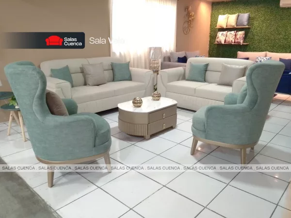 SALA VELA BEIGE + VERDE HUMO SALA VELA BEIGE + VERDE HUMO