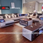 SALA VIVIANA BEIGE + CHOCOLATE