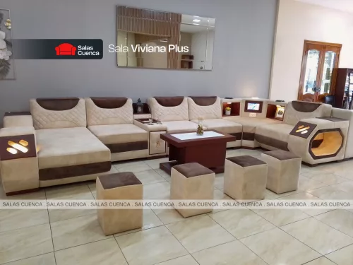 SALA VIVIANA PLUS BEIGE + CAFE