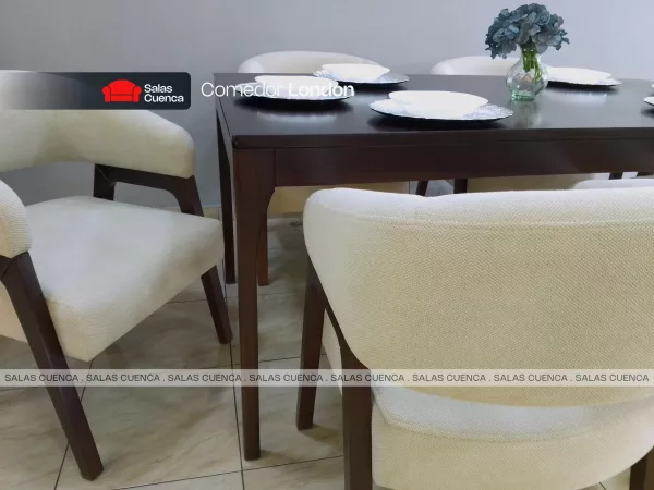 COMEDOR LONDON 6 SILLAS DANTA 2 Comedor London 6 sillas