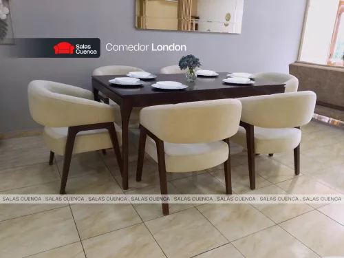 COMEDOR LONDON 6 SILLAS DANTA COMEDOR LONDON 6 SILLAS DANTA