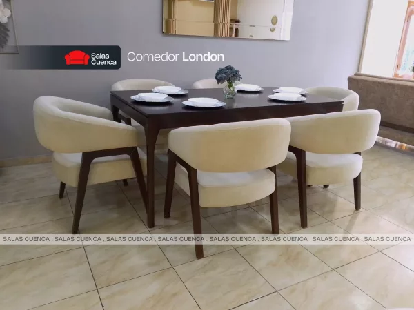 COMEDOR LONDON 6 SILLAS DANTA COMEDOR LONDON 6 SILLAS DANTA