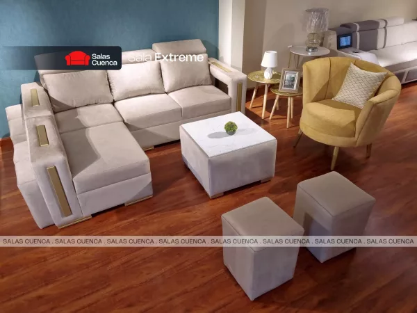 SALA EXTREME BEIGE + MOSTAZA 8 Sala Extreme