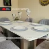 COMEDOR SANTORINI 6 SILLAS GRIS + DANTA 2 Comedor Santorini 6 sillas