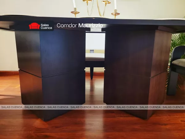 COMEDOR MAURIZZIO 8 PUESTOS PLATA + GRIS 3 Comedor Maurizzio 8 sillas