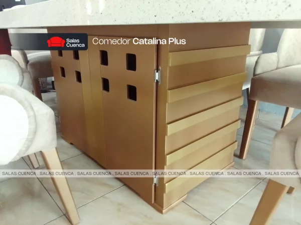 COMEDOR CATALINA PLUS 8 SILLAS BEIGE 2 Comedor Catalina Plus 8 sillas