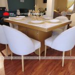 COMEDOR FABRIZZIO 6 SILLAS PLATA