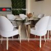 COMEDOR TULUM 6 SILLAS BLANCO
