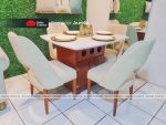 COMEDOR AURELIO 4 SILLAS BEIGE