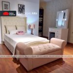 DORMITORIO MIA 1.5PL BEIGE + PALO ROSA