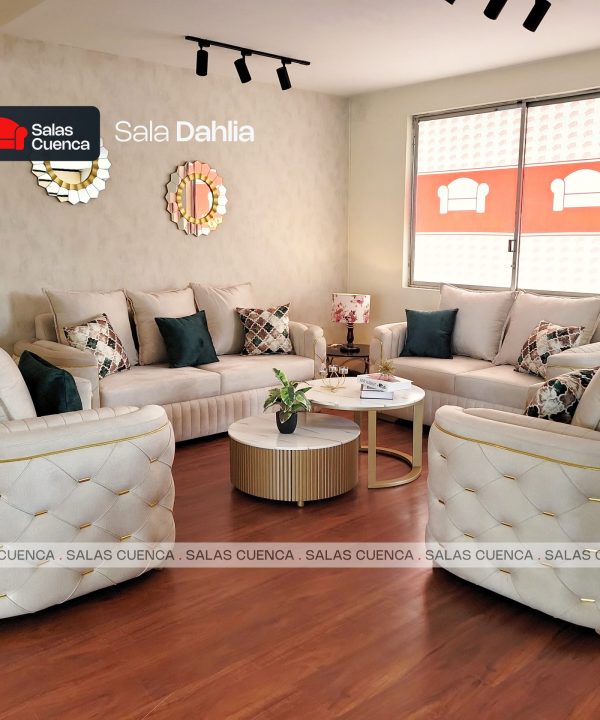 SALA DAHLIA BEIGE + VERDE