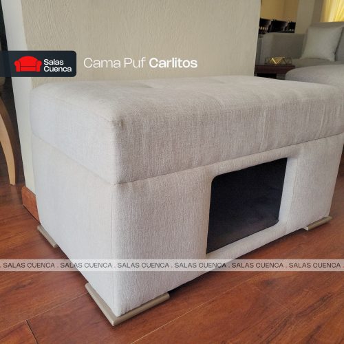 CAMA PUF CARLITOS GRIS