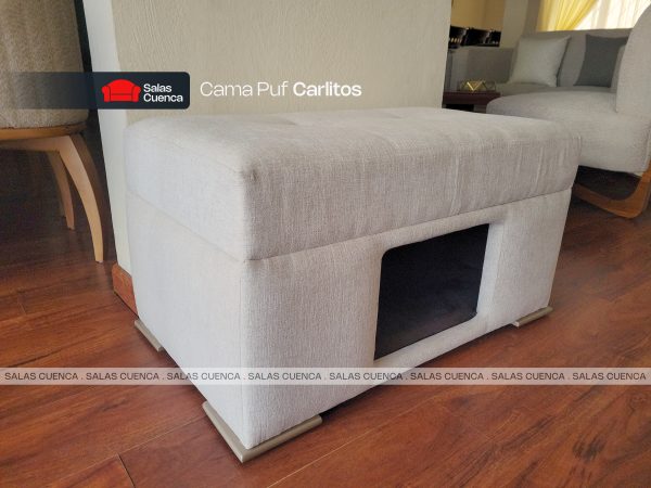CAMA PUF CARLITOS GRIS